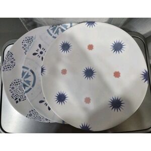 Terrain Melamine Dishes Set/3 Mixed Patterns 10.5"‎